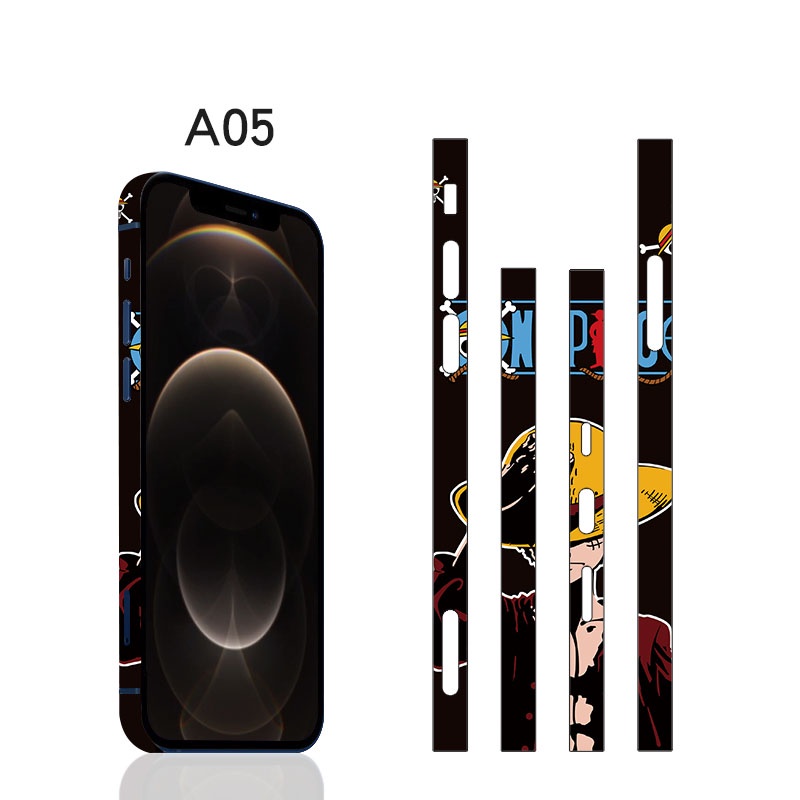 Khung Decal Da Cho iPhone16 / 16Pro / 16ProMax Bên Phim Bảo Vệ Trong Suốt Aurora Siêu Mỏng Matte Miếng Dán Cho iPhone 16 Pro Max Khung Bảo Vệ Biên Giới