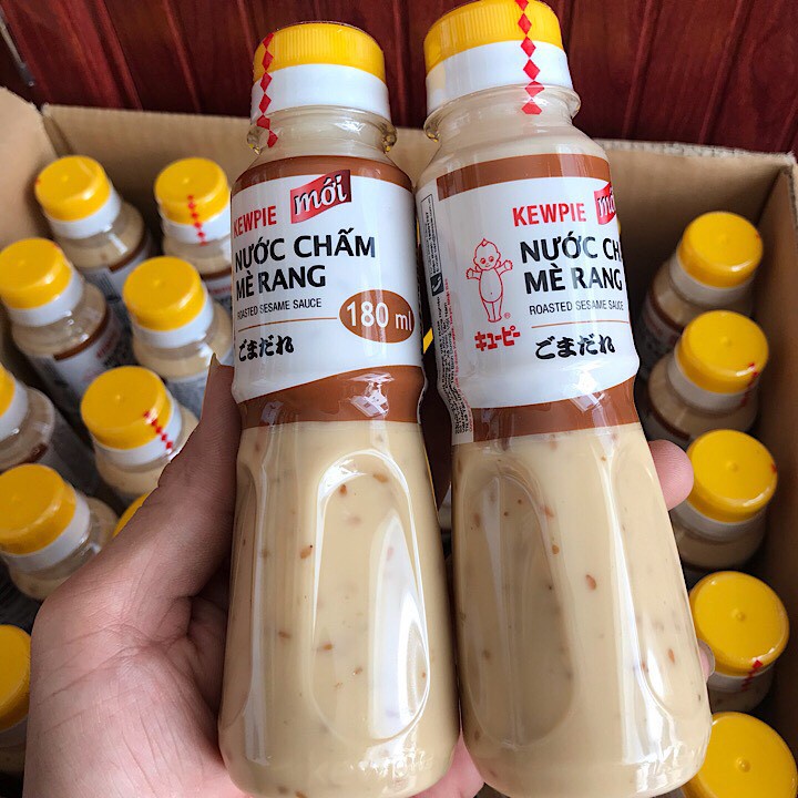 COMBO 2 CHAI NƯỚC CHẤM MÈ RANG KEWPIE CAM KẾT CHÍNH HÃNG ( chai 180ml ...