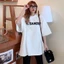 Áo thun cotton tay lỡ dâng rộng unisex —— jil sander