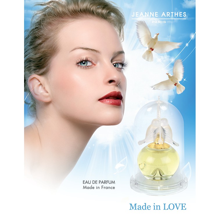 [Mã BMLTA35 giảm đến 35K đơn 99K] Nước hoa Pháp EDP Jeanne Arthes - MADE IN LOVE 100ml - Mùi hương hoa