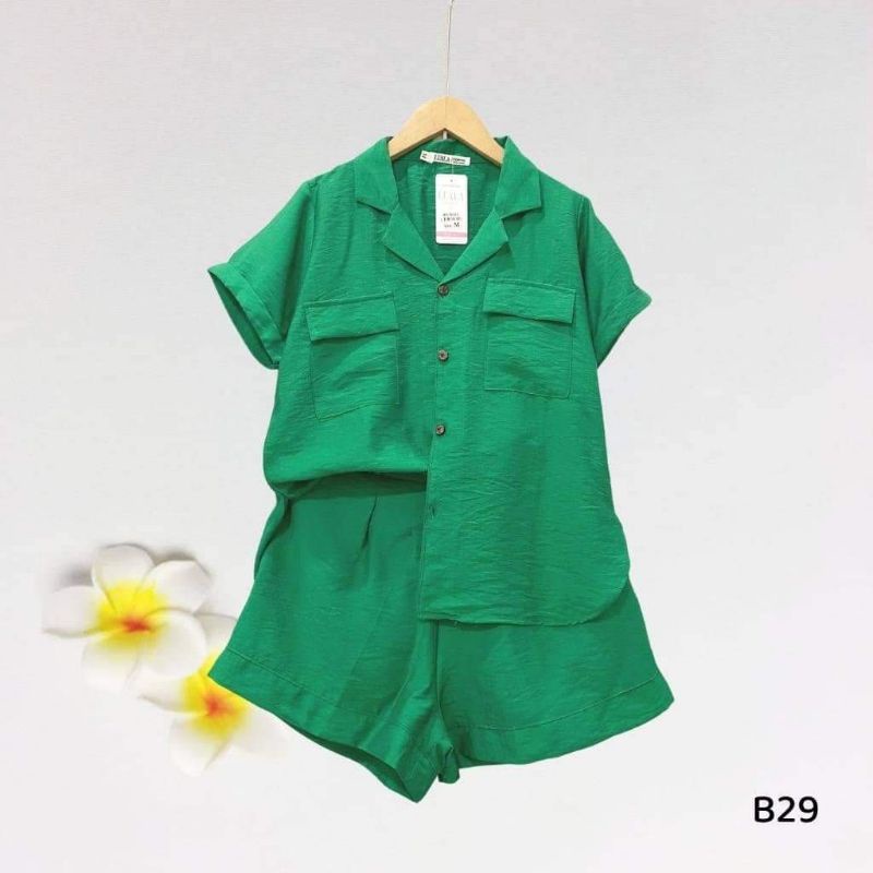 Đồ Bộ Nữ Bigsize Sét Bộ Đùi Đũi Áo Sơ Mi 2 Túi Sang Chảnh, Chất Vải Đũi Loại 1 Mềm Mát. 40-70 kg