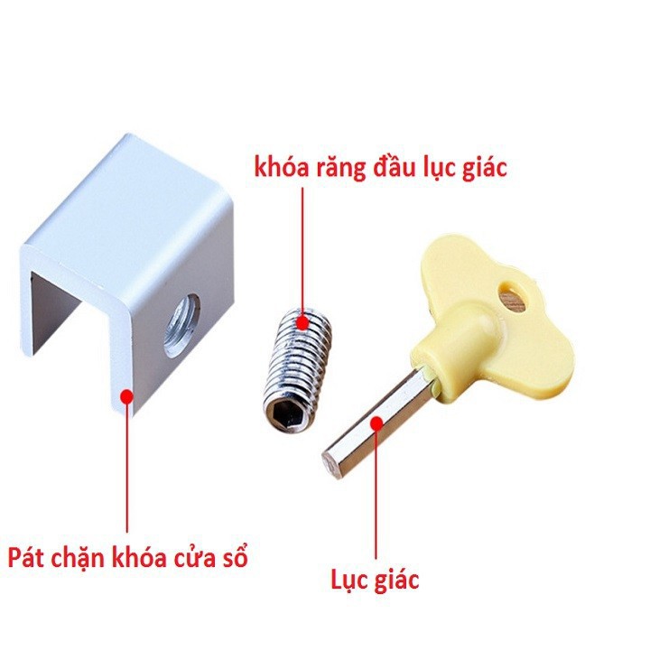 CHỐT KHÓA CỬA  CHO CỬA LÙA - cửa ban công (C36) an toàn tiện dụng