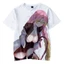 SY3 Anime Demon Slayer Áo Thun Nữ Tay Ngắn Unisex Áo Kimetsu no Yaiba Thường Ngày Rời Graphic Tee Áo Sơ Mi 3D In YS3
