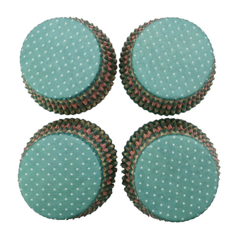 Bộ 100 cốc giấy làm bánh cupcake cao cấp tiện lợi