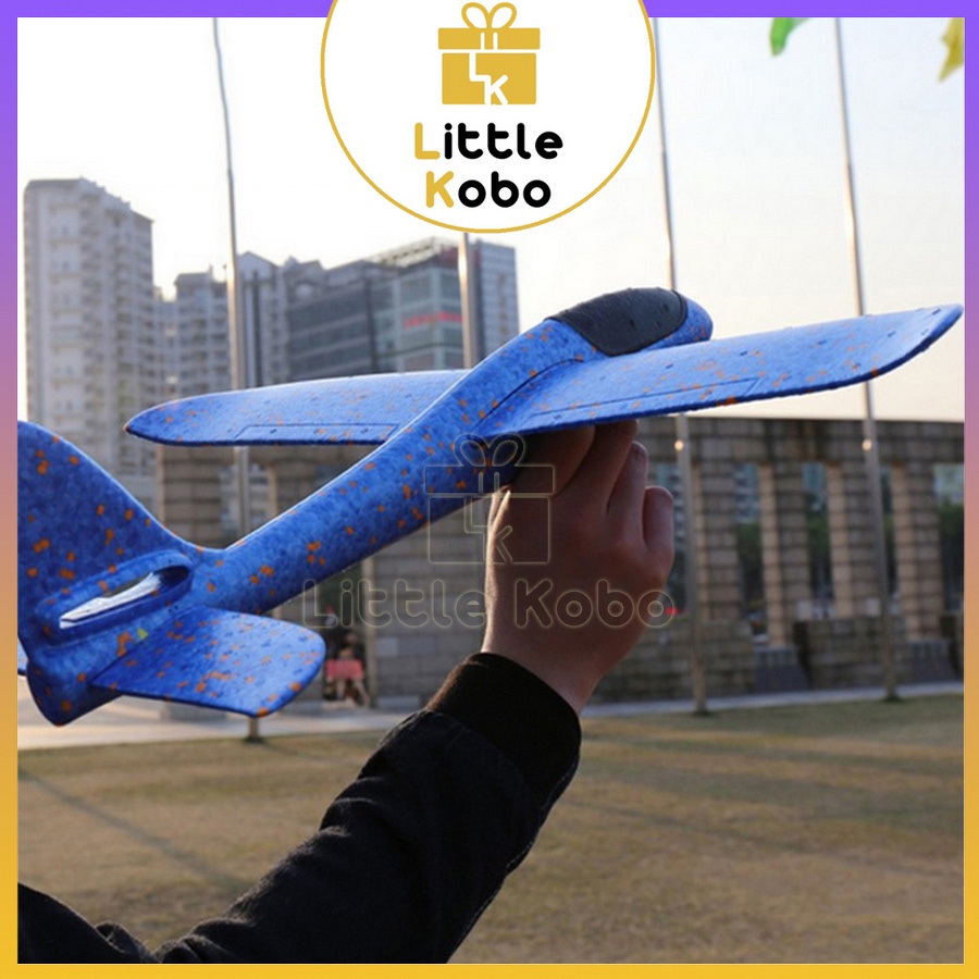 [Size Lớn] Máy Bay Xốp 48cm Đồ Chơi Ném Máy Bay Có Đèn Toàn Thân Đồ Chơi Trẻ Em Ngoài Trời Vận Động