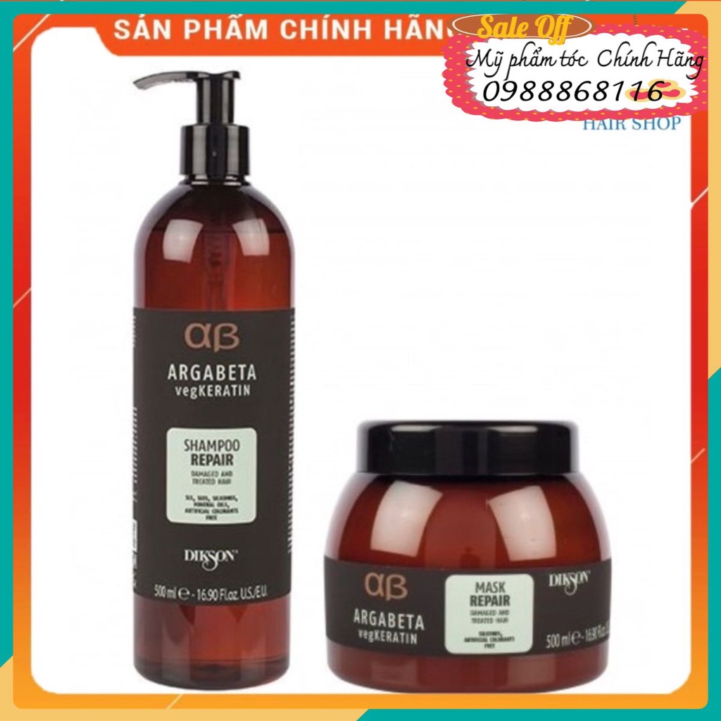 Dikson ArgaBeta VegKeratin Mask Repair 250 Ml - Haarmaske Mit Pflanzlichem Keratin