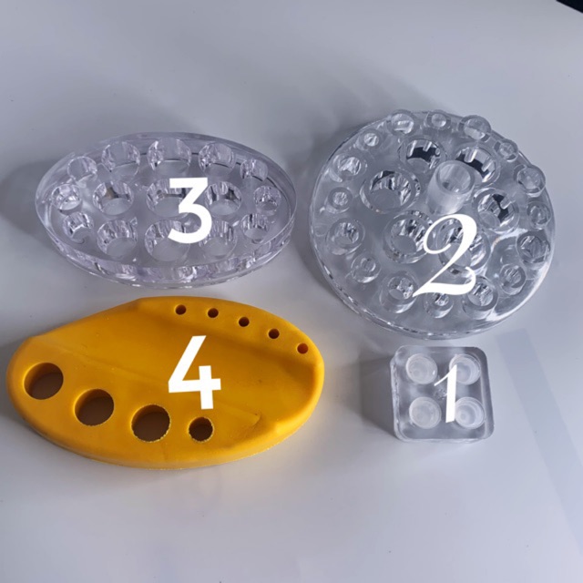Đế nhựa đựng mực - Chum đựng mực silicon nhiều loại