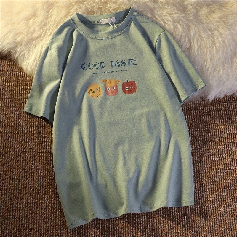 Áo thun unisex nam nữ form rộng tay lỡ - hoạt hình nhỏ