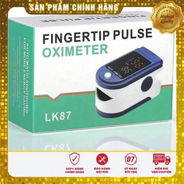 [Chính hãng] Máy đo SPO2, Máy đo nồng độ oxy trong máu và đo nhịp tim cầm tay LK87- Tặng kèm pin + dây đeo