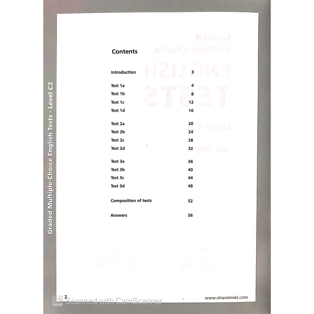 Sách Graded Multiple - Choice English Test Level C2 (Không CD) | Shopee ...
