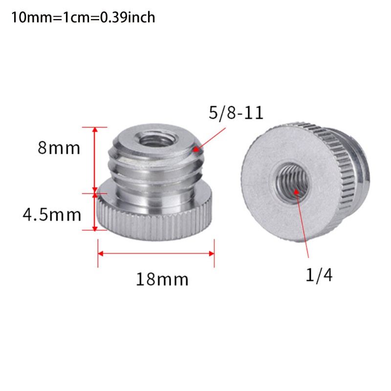 Đầu Chuyển Đổi Giá Đỡ Micro Từ 5/8" Sang 1/4" Đầu Cái 5/8 Sang 1/4 Cho Camera