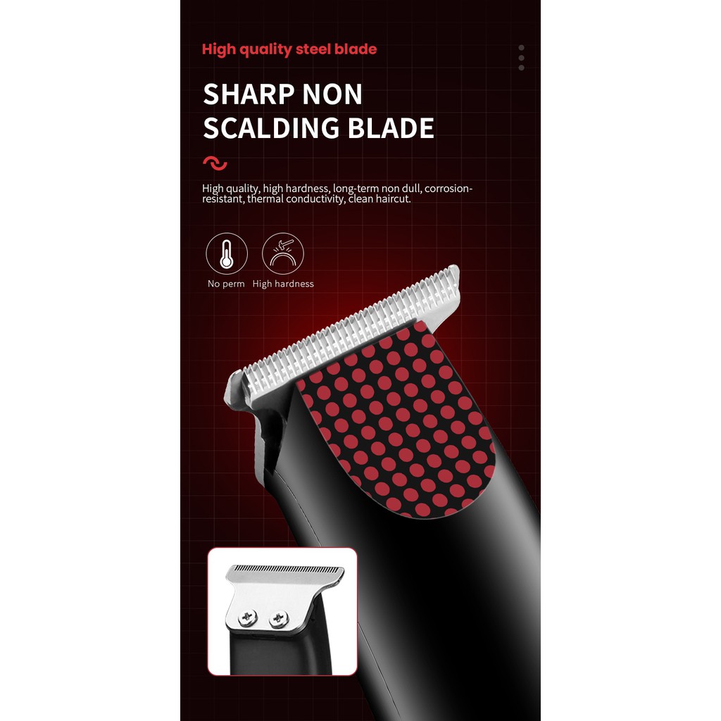 Ảnh Tông đơ cắt tóc cạo râu không dây Kemei KM-889 thiết kế mini mới chuyên dụng cho nam 3