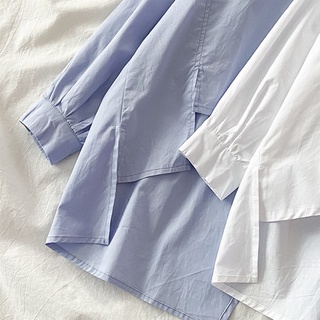 Áo Sơ Mi Nữ Tay Dài Dáng Rộng Phong Cách Hàn Quốc baju baju wanita Lenan panjang