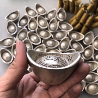 Thỏi bạc tài lộc may mắn bằng đồng trang trí phong thuỷ vật phẩm