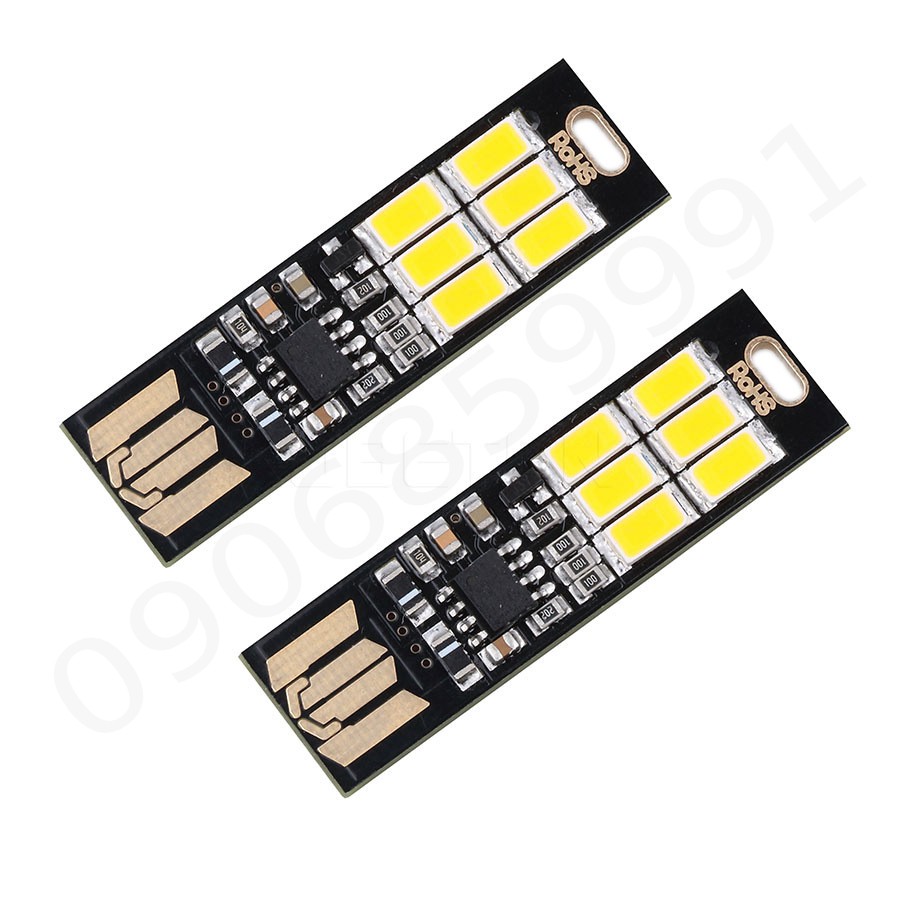 Đèn pin 6 led usb mini cảm ứng siêu mỏng bỏ túi | Shopee Việt Nam