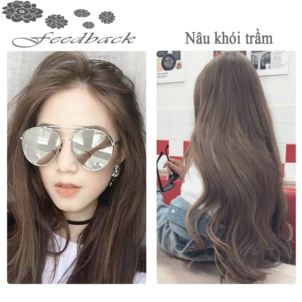 Thuốc nhuộm tóc màu NÂU TRẦM 100ml màu nhuộm lên chuẩn tone