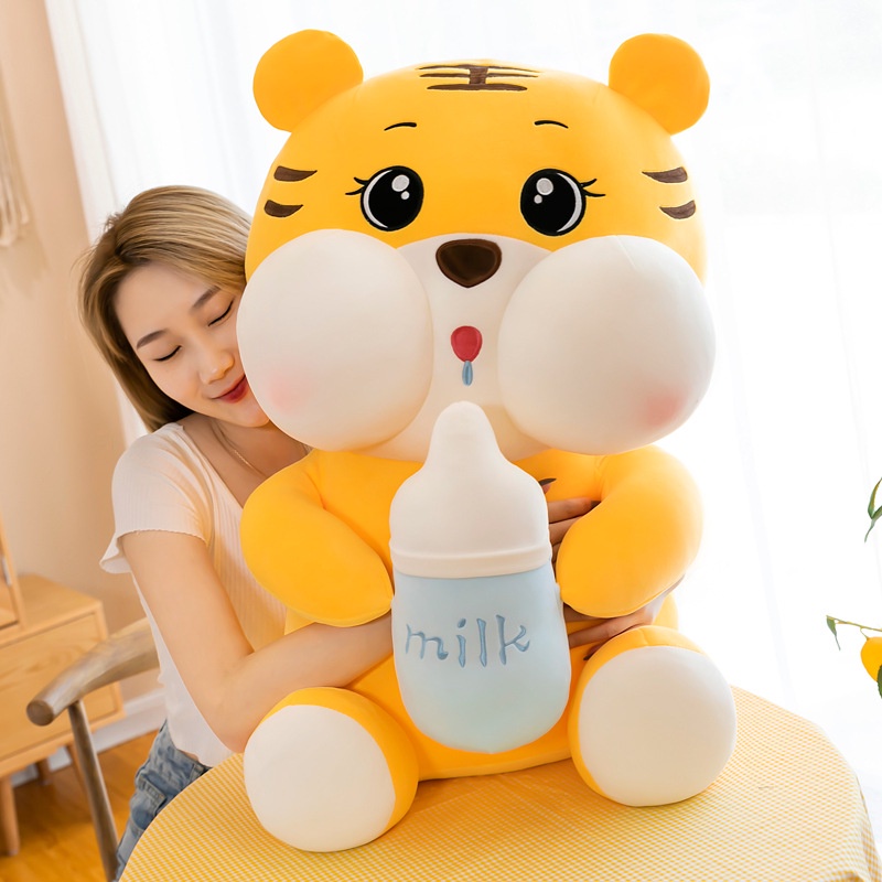 Gấu Bông Hổ Baby, Heo Cute Hột Me Ôm Bình Sữa Dễ Thương Ôm Ngủ Mềm Mại Babi Mama G04