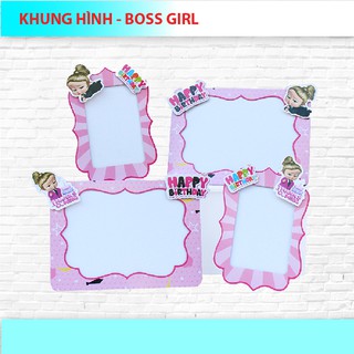 (6 MẪU)KHUNG HÌNH GIẤY CHỦ ĐỀ BÉ GÁI - SET 4 KHUNG