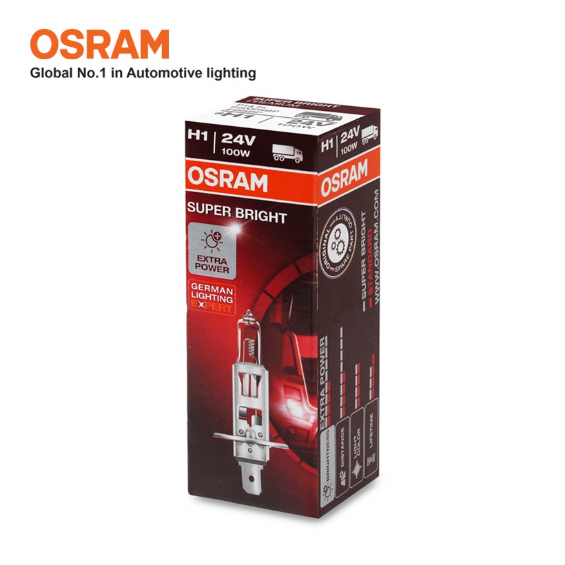 Bóng Đèn Halogen OSRAM Super Bright H1 24V 100W