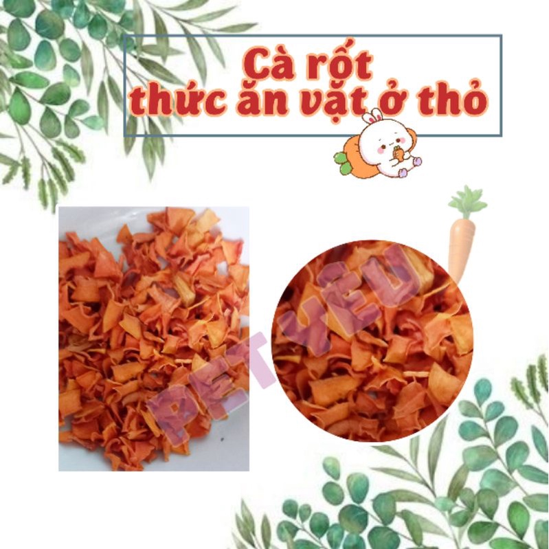 Cà rốt sấy khô thức ăn vặt thỏ (15Gr) an toàn tự nhiên | Shopee Việt Nam