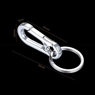 Móc khóa thép không gỉ đeo thắt lưng quần chống mất tiện lợi dành cho nam