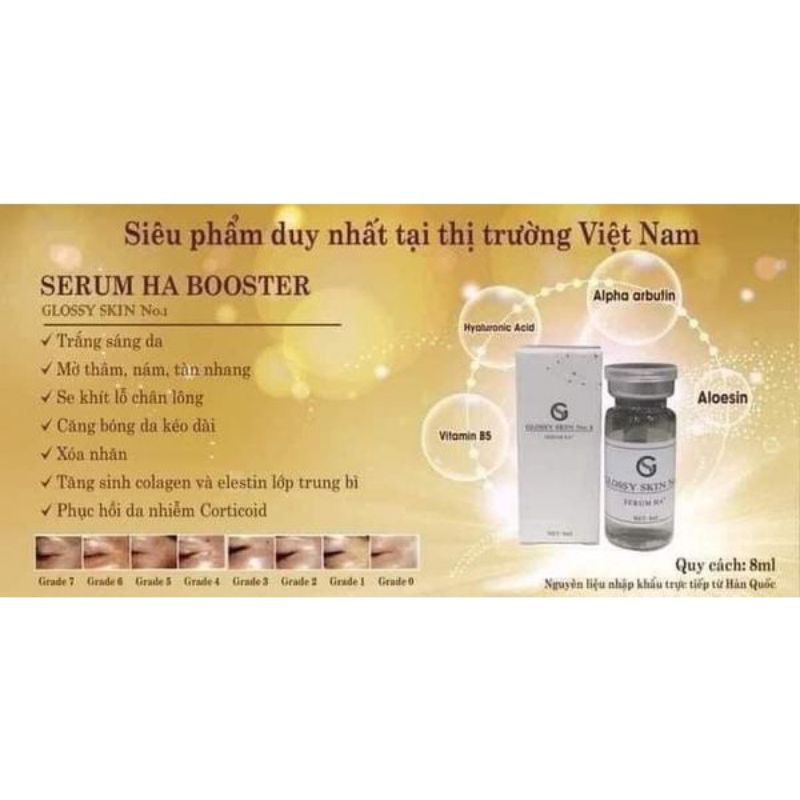 SERUM HA BOOSTER - Siêu căng bóng Kamel 8ml.