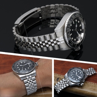 20mm 316L Bạc Vòng tay vàng trung bình bằng thép không gỉ Rolex GMT Dây đeo đồng hồ cho công cụ Rolex GMT +