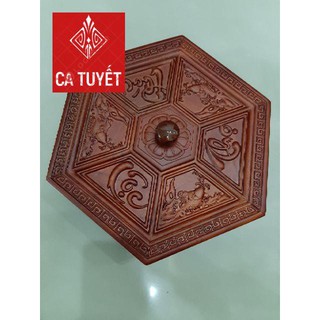 Hộp đựng bánh kẹo, mứt tết gỗ hương cao cấp
