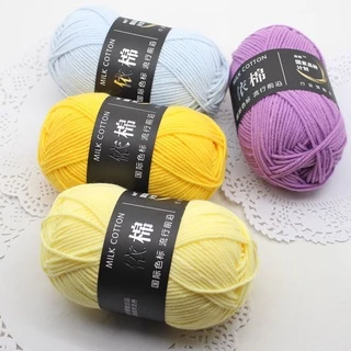 Len milk cotton 50g(mã 01~81 (Mua 5c giảm sâu