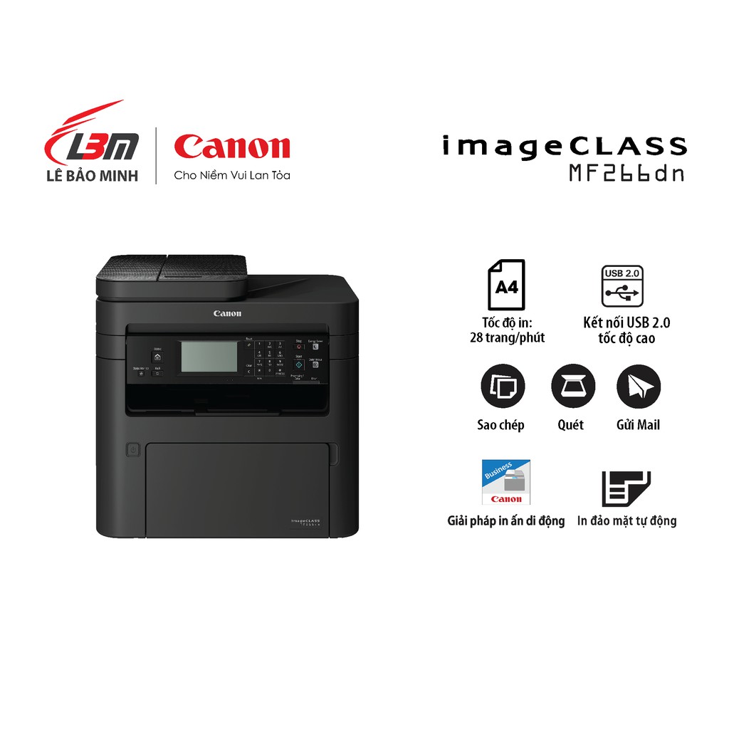 Máy in laser đa năng Canon MF266dn - chính hãng | Shopee Việt Nam