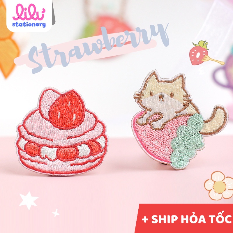 Sticker trang trí balo túi xách quần áo anime chất liệu vải thêu HD134-K51sửa chỗ ố bẩn trên quần áo balô túi xách