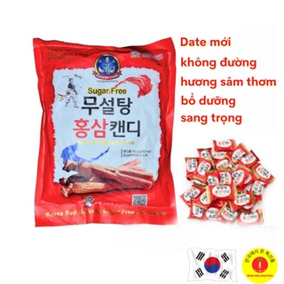 Kẹo Sâm Hàn Quốc Không Đường Ăn Kiêng Túi 500g Cao Cấp - Date mới