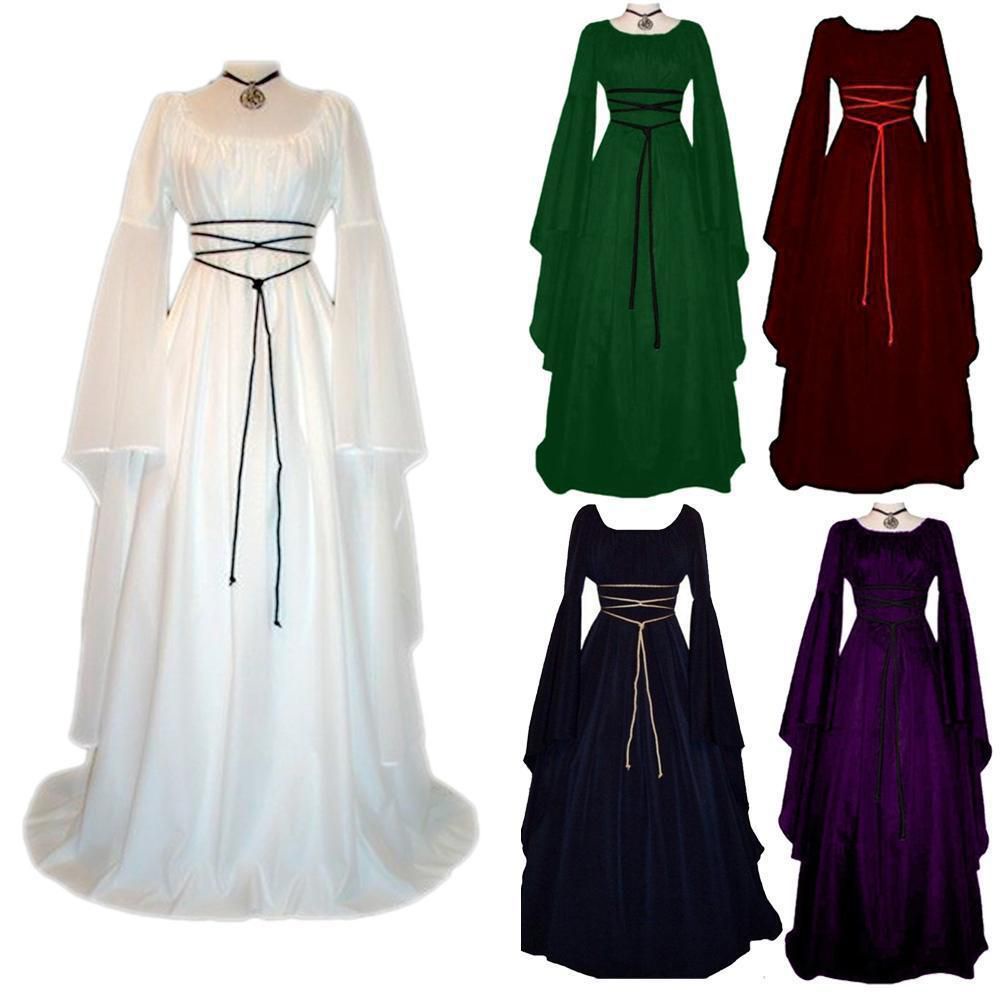 Đầm nữ cổ điển thời trung cổ Victoria Phục hưng Gothic Váy trang phục