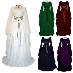 Đầm nữ cổ điển thời trung cổ Victoria Phục hưng Gothic Váy trang phục