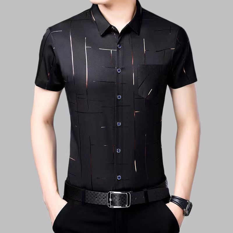 Áo Sơ Mi NgắN Tay In Hoa ThờI Trang Cho Nam [M-3XL]