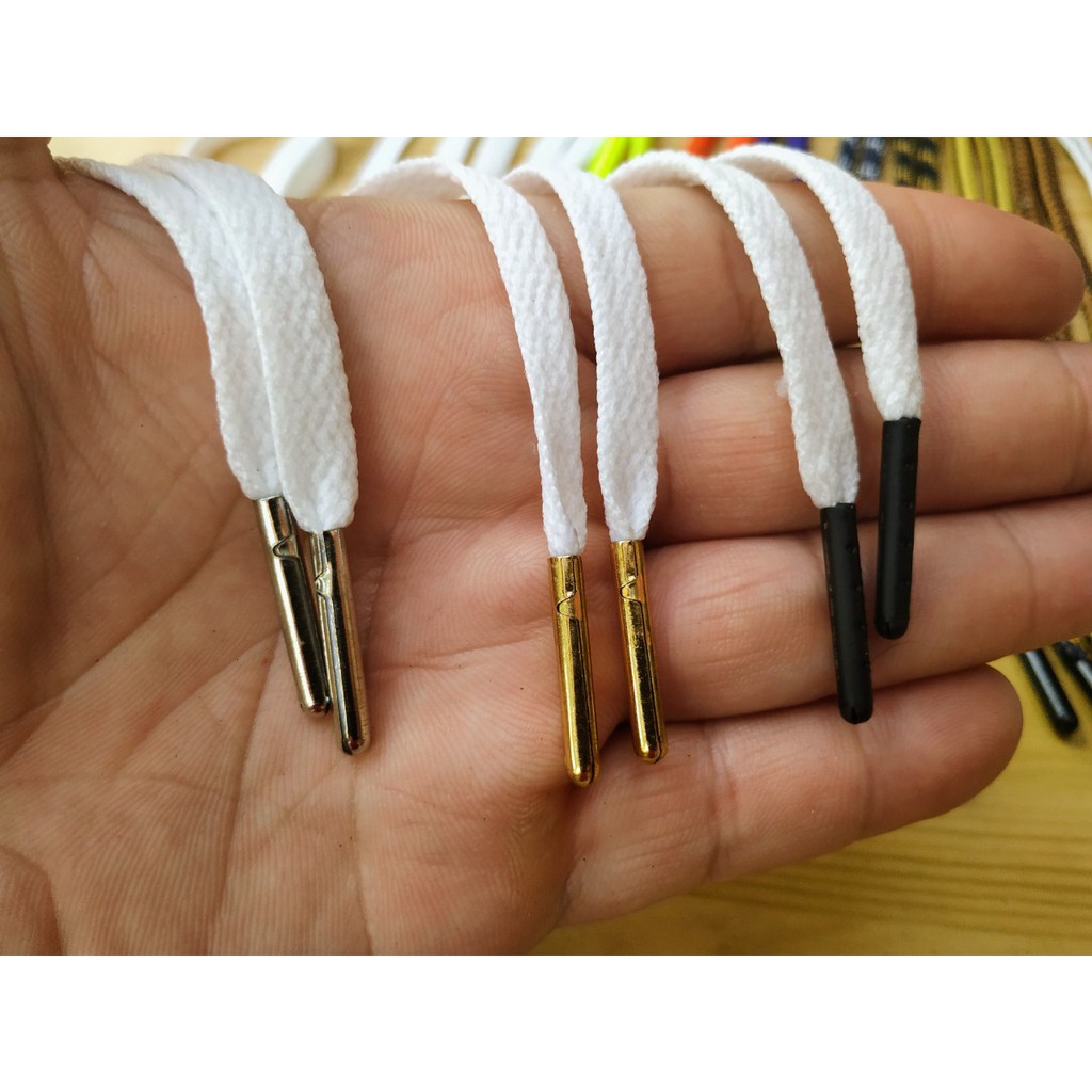 Cặp Dây giày in hoa văn - Đầu kim loại-132