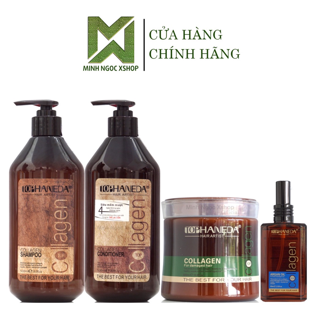 Ảnh Bộ chăm sóc tóc Top Haneda Collagen 60 / 785ml 1