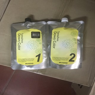Nhuộm tóc phủ bạc thời trang màu đen  (Hàn Quốc)  mugens sansuhwa down color black 2 x 450g