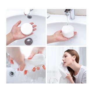 Khăn tắm du lịch dạng nén vải Cotton màu trắng siêu mềm mịn 140*70 dùng một lần tiện lợi đa năng tự nhiên thấm nước tốt
