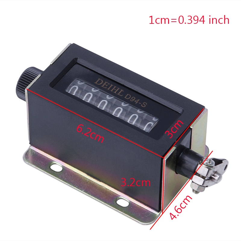 [Hàng mới về] Máy đếm số cơ 0-999999 6 số D94-S tiện dụng