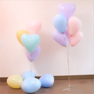 20 Bong bóng cao su hình trái tim nhiều màu trang trí tiệc