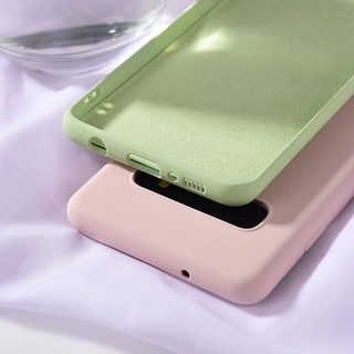 Ốp điện thoại silicon mềm màu trơn dành cho Samsung Galaxy S24 S23 S22 S21 S20 S10 Plus Ultra Fe 5G