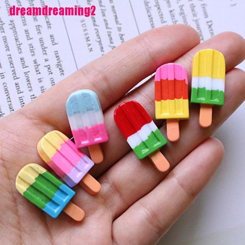 Bộ 5 Que Kem Nhiều Màu Sắc Trang Trí Nhà Cửa Tỷ Lệ 1: 12
