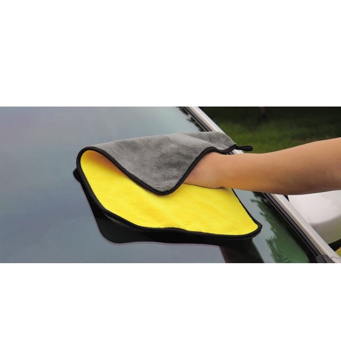 Khăn Lau Xe Ô Tô – Khăn Microfiber Lau Xe Hơi Màu Vàng 2 Lớp Siêu Thấm Hút Cực Dày Chuyên Dụng Cho Ô Tô PKN-0013
