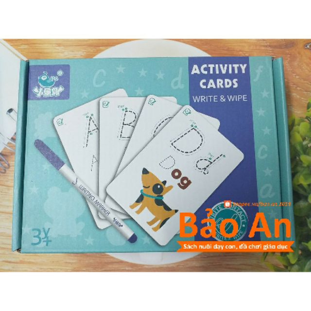 Thẻ tập viết chữ và số - Viết xóa thông minh - Clean Wipe Book | Shopee ...