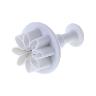 Comereally 4 Khuôn Bánh Nhựa Daisy Bộ Dụng Cụ Cắt Bánh Quy Sô Cô La Fondant Trang Trí Dụng Cụ