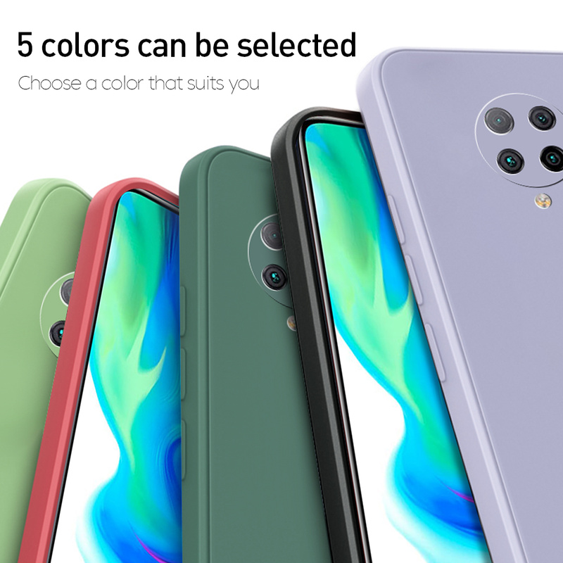 Ốp điện thoại silicon dẻo viền vuông sang trọng màu kẹo cho Xiaomi Mi 9T Pro Poco F2 Pro Redmi K30 K20 Pro K30 Ultra