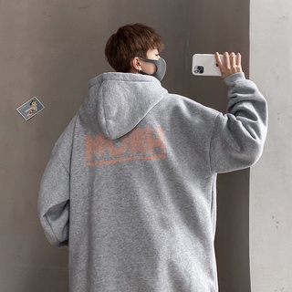 Áo hoodie nam tay dài dáng rộng phong cách retro thời trang xuân thu