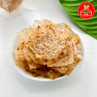Bánh Tráng Xì Ke Cay 💖TIGER FOOD💖 Bánh Tráng Muối Nhuyễn Xì Ke Siêu Ngon Túi zip 100g - Đồ Ăn Vặt Snack Sài Gòn