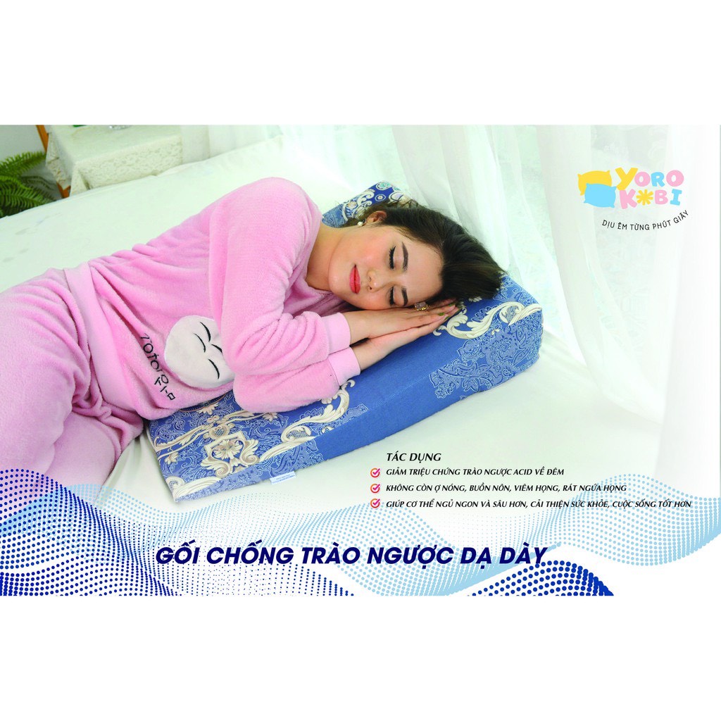 Vỏ Gối Chống Trào Ngược Dạ Dày Yorokobi - Đủ Size, Đủ Màu